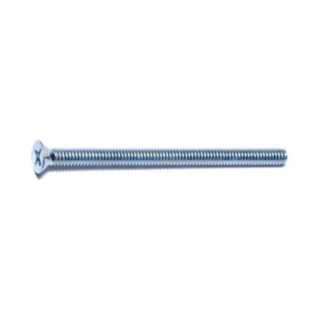 Midwest Fastener #8-32 x 2-1/2 in Phillips Flat Machine Screw, Zinc Plated Steel, 20 PK 77288